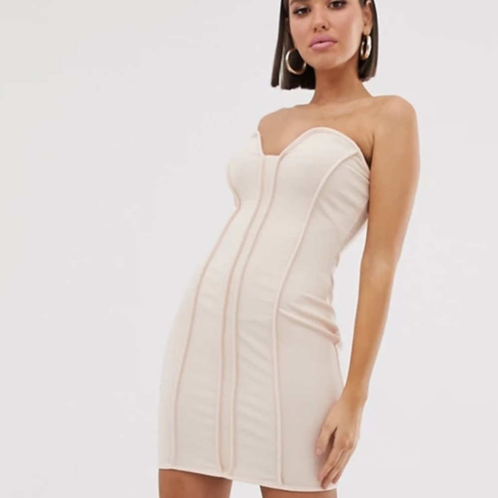 NWT Missguided Champagne Bodycon Dress